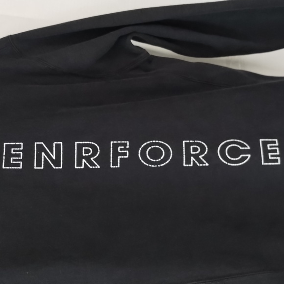 Independent Trading Co. ENRFORCE Men's Black Hoodie with Star Design SZ medium - Picture 7 of 13